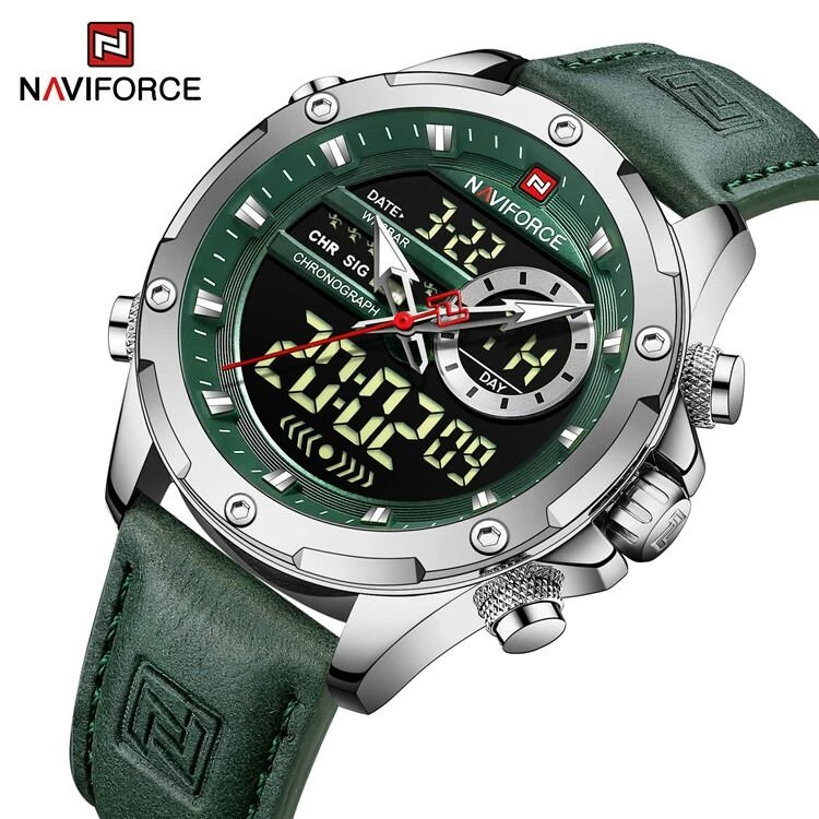 Naviforce Nf 9208 Silver Green